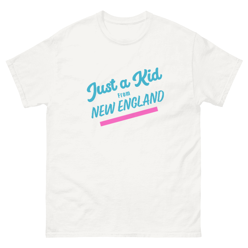 Only In Boston™ - Just a Kid From New England Signature - White