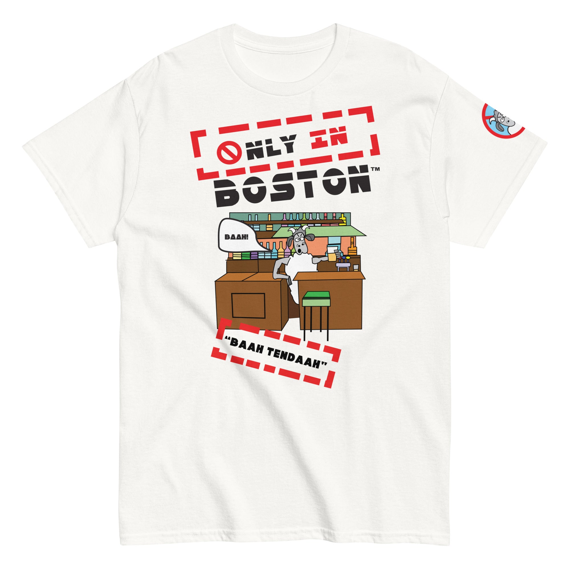 Only In Boston™ | Baah Tendah T-Shirt | White