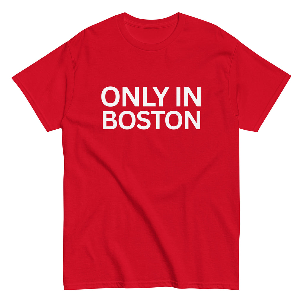 Only In Boston™ | City Life T-Shirt | Baseball Red