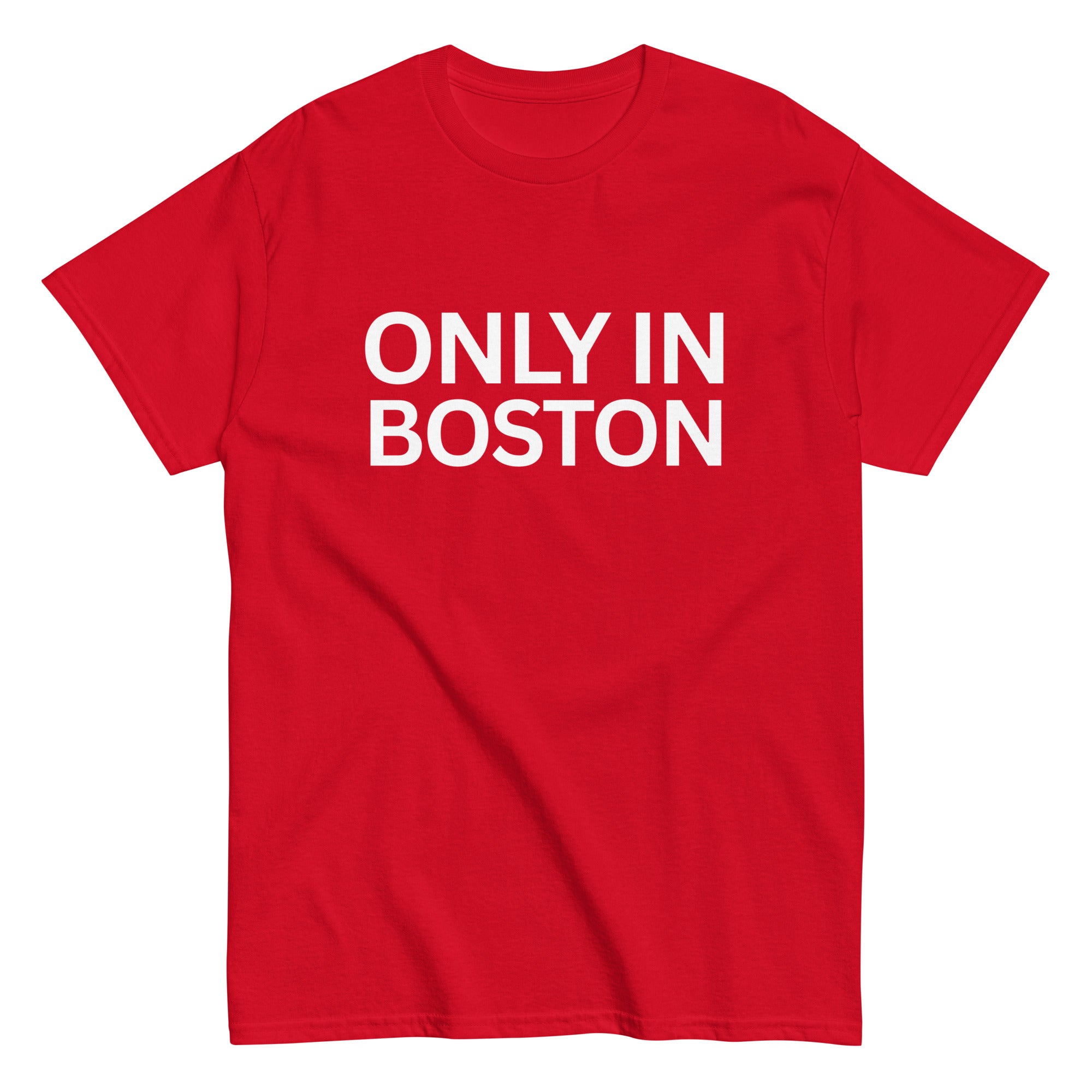 Only In Boston™ | City Life T-Shirt | Baseball Red