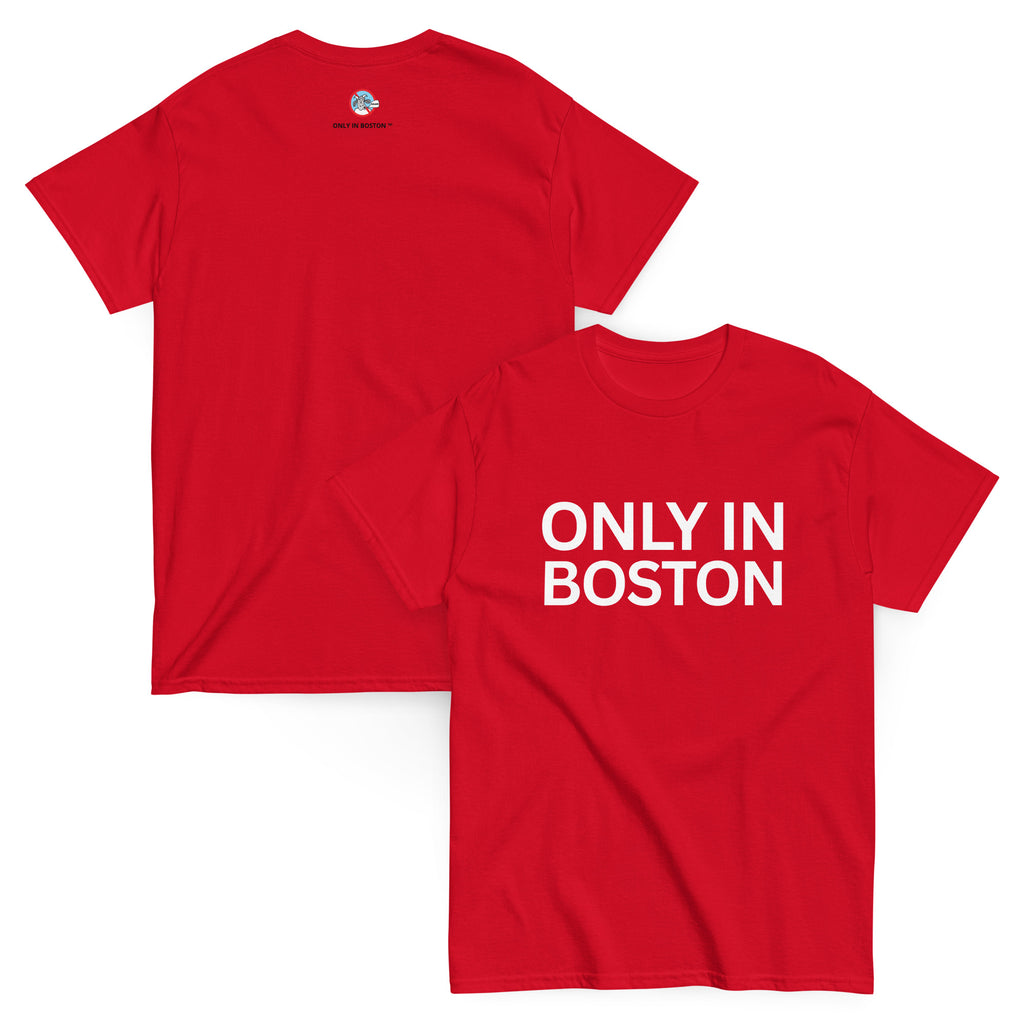 Only In Boston™ | City Life T-Shirt | Baseball Red