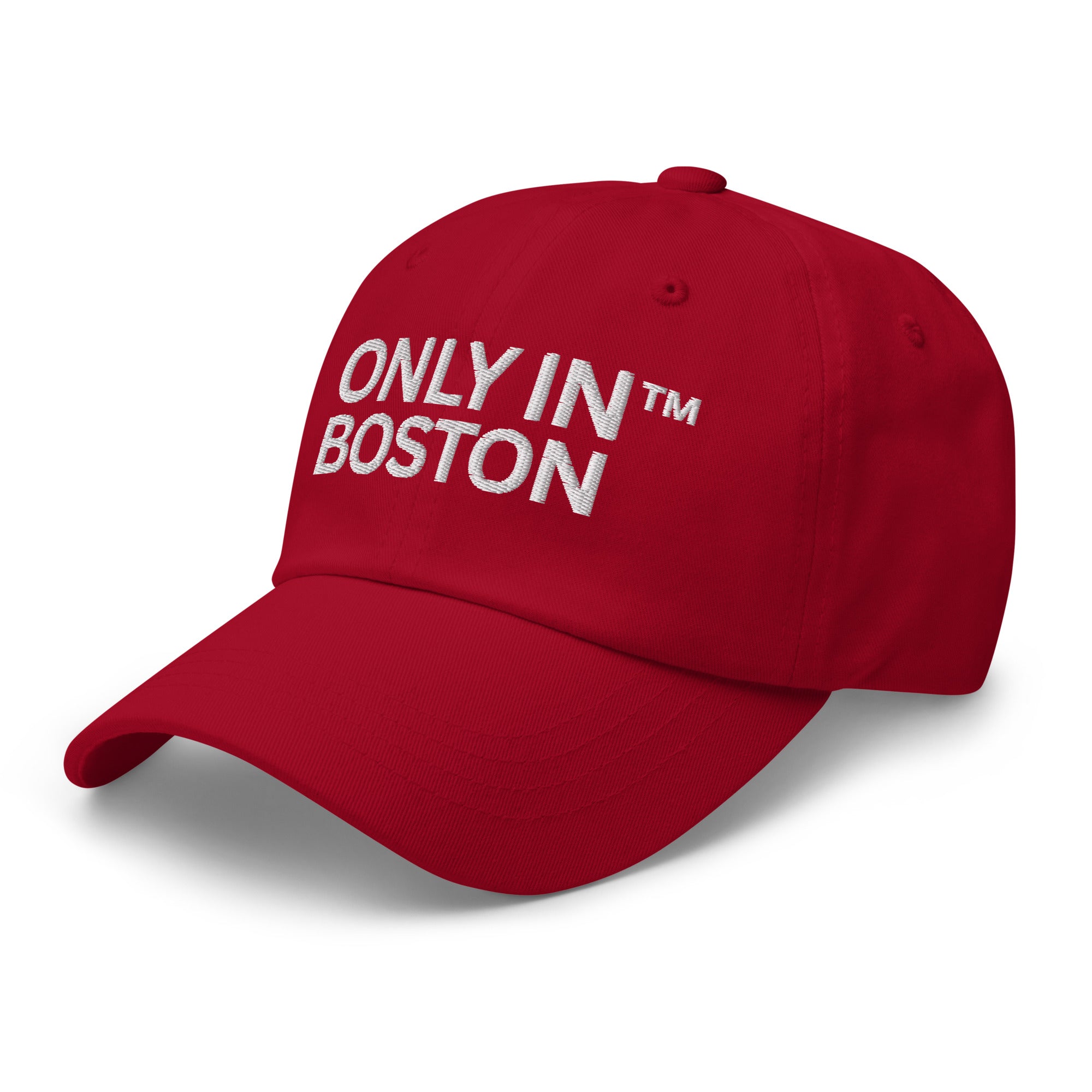 Only In Boston - City Life - Dad Hat - Baseball Red