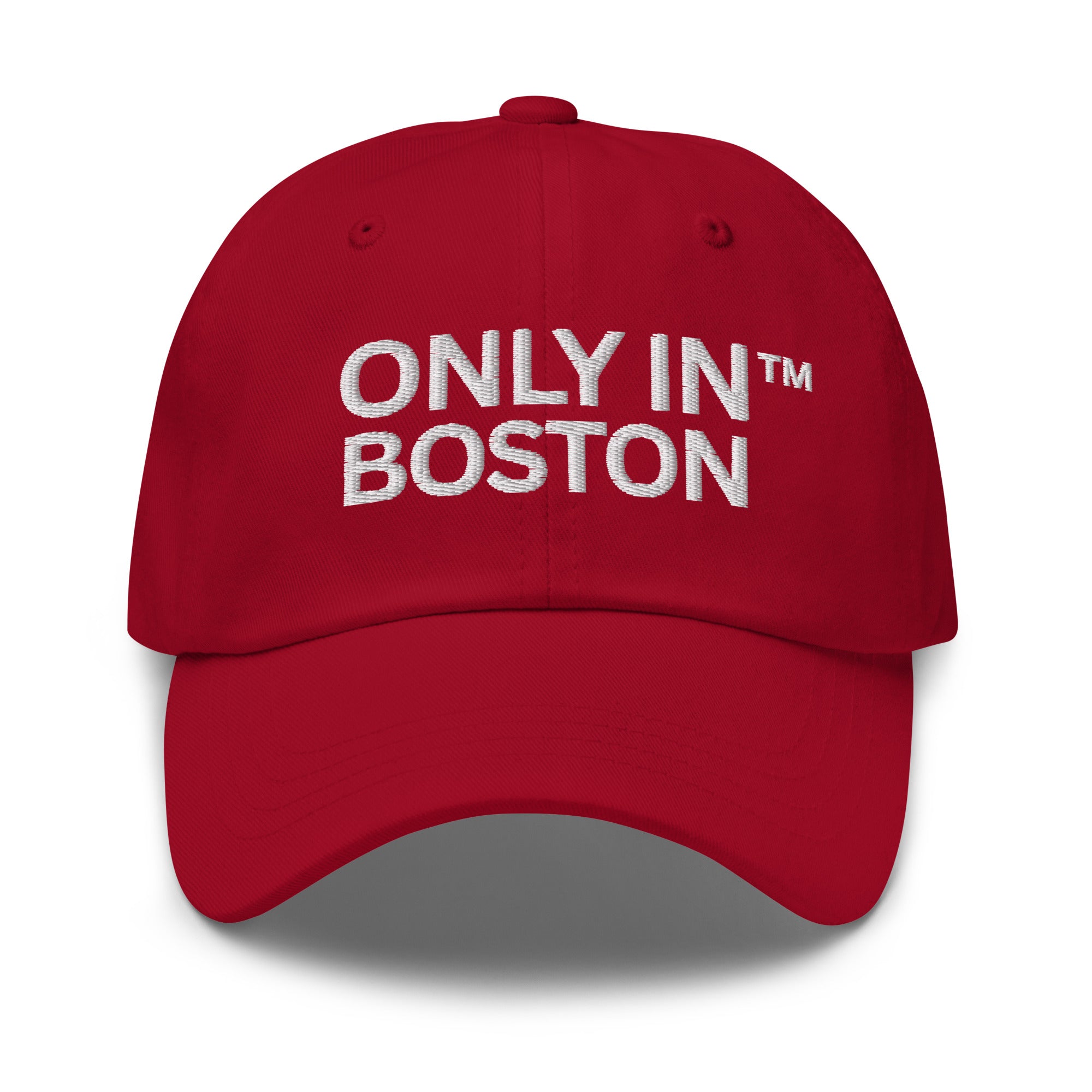 Only In Boston - City Life - Dad Hat - Baseball Red