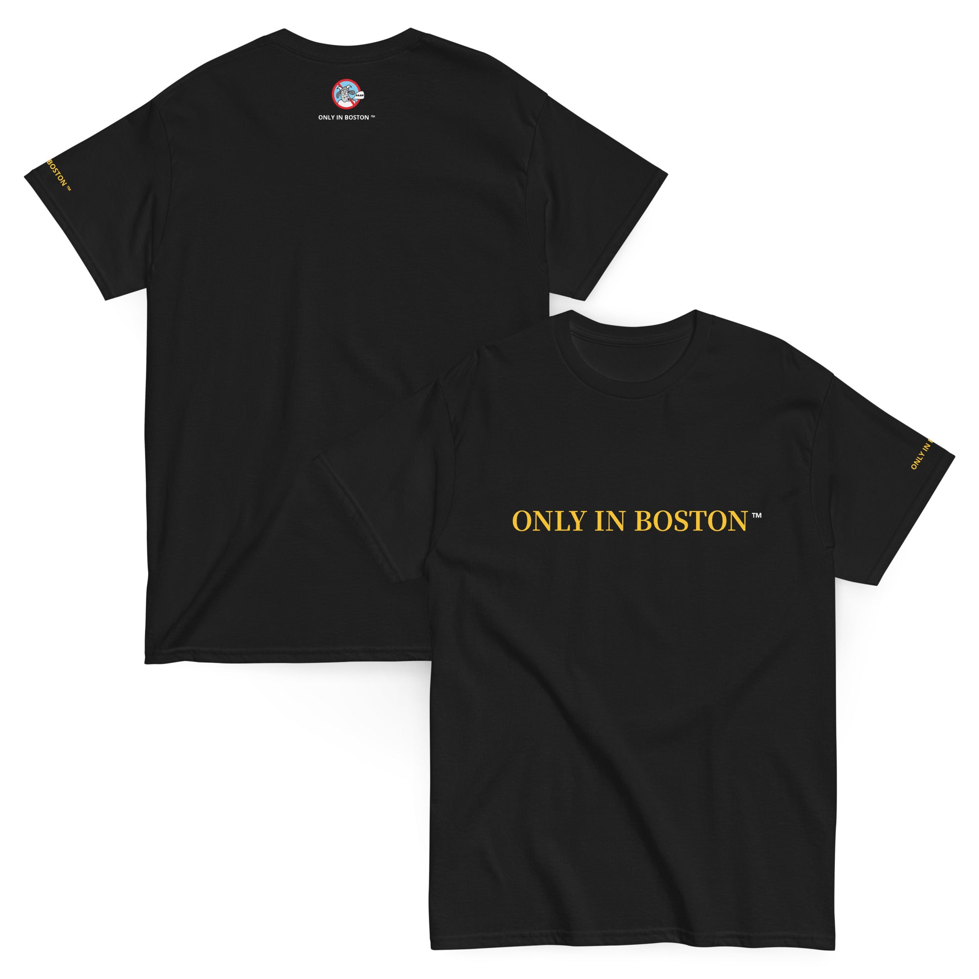 Only In Boston™ | City Life | Common T-Shirt | Black & Yellow