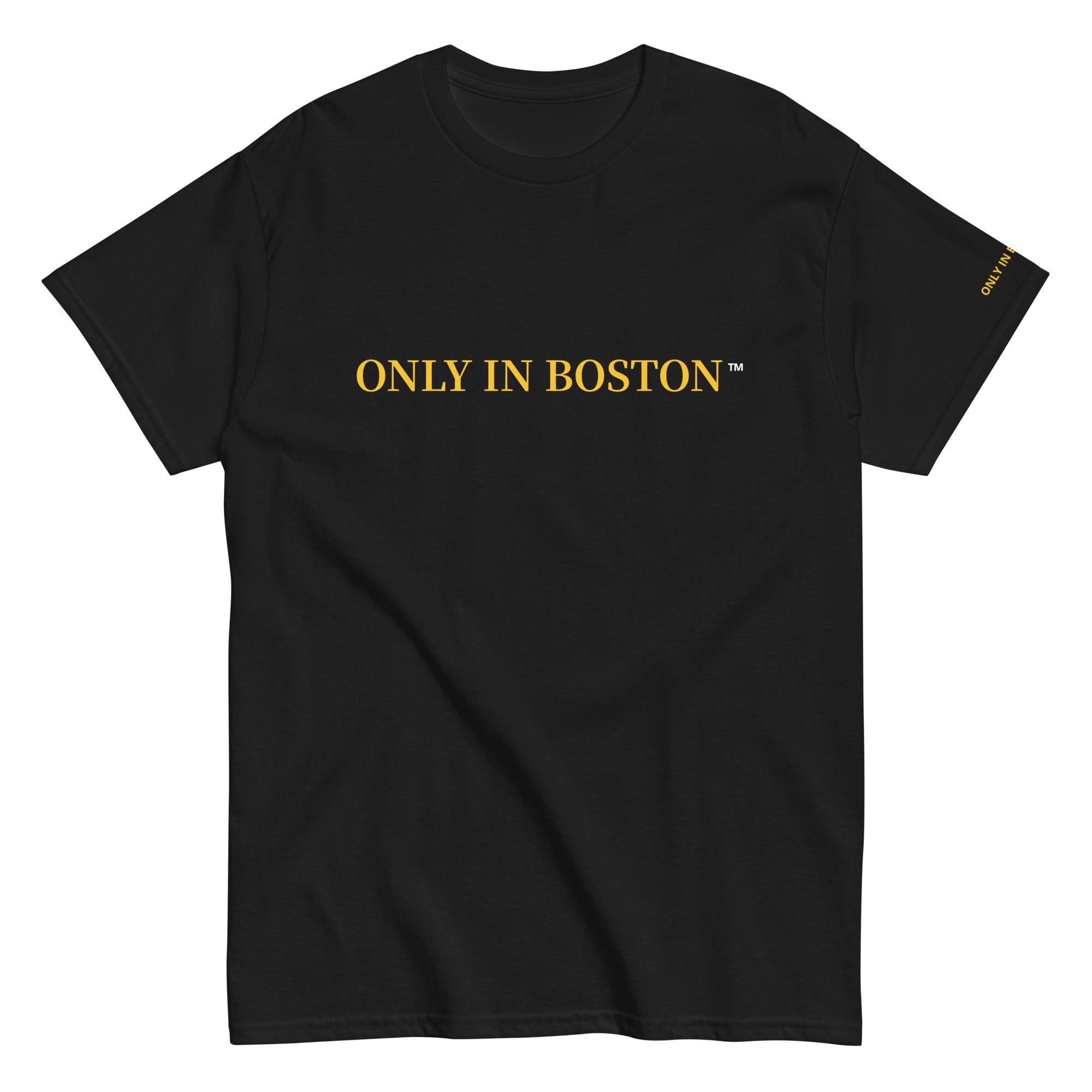 Only In Boston™ | City Life | Common T-Shirt | Black & Yellow