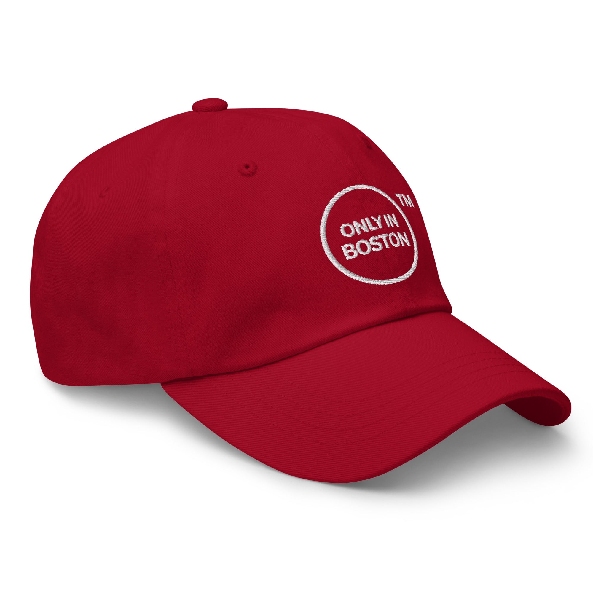 Only In Boston - Full Circle - Dad Hat - Baseball Red