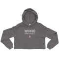Only In Boston™ | Wicked Smaaht | Crop Top Hoodie | Comm Ave Grey