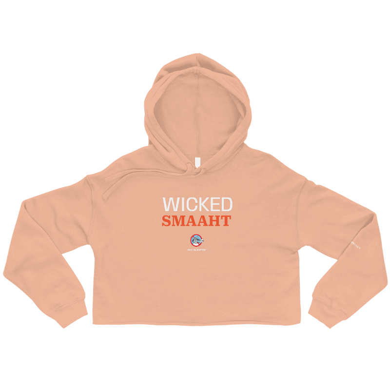 Only In Boston™ | Wicked Smaaht | Crop Top Hoodie | Seasonal Pumpkin Spice