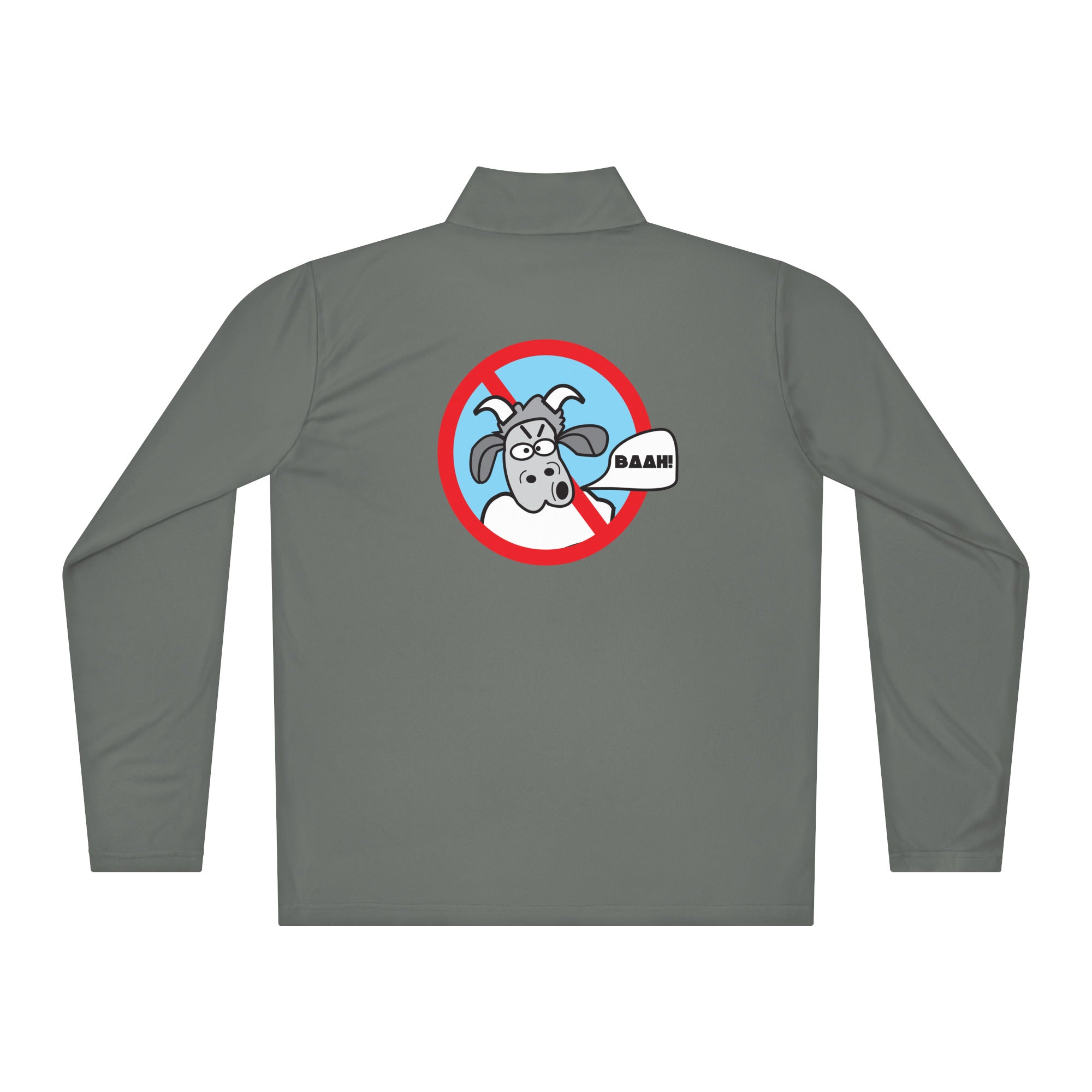 Only In Boston™ | Baah | Quarter Zip Pull Over | Comm Ave Grey